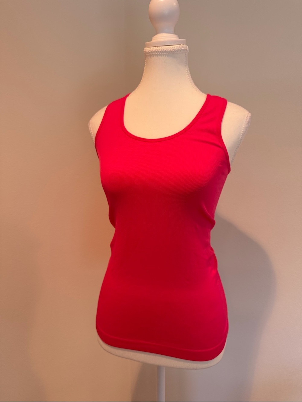 Essential Scoop-Neck Tank Top in Vibrant Hot Pink